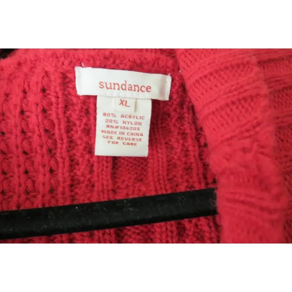 Sundance duster length cable cardigan size XL - Picture 3 of 8